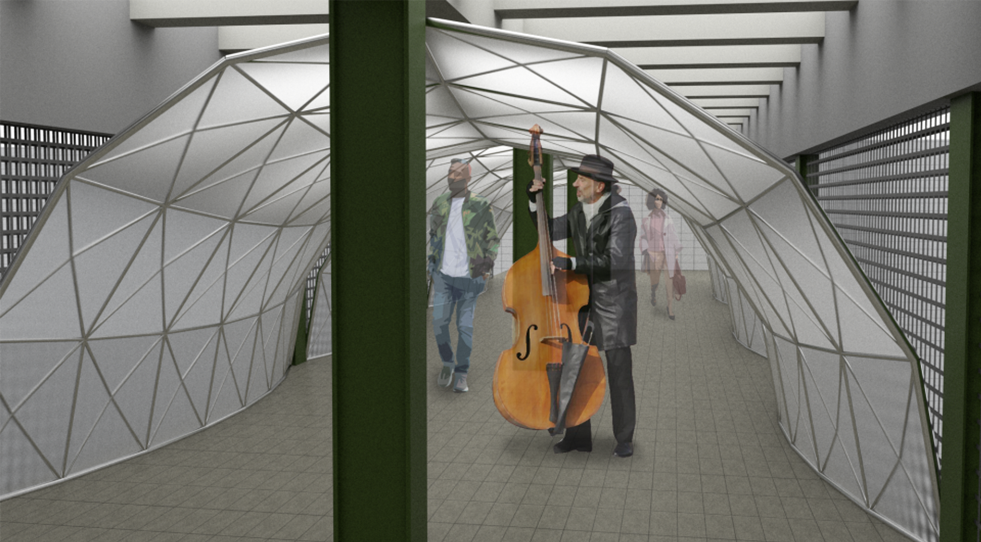 Acoustic Environment Modification of the Subway Corridor
